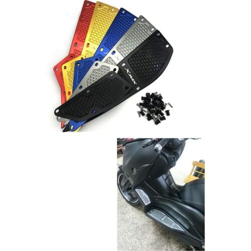 Motorcycle Modified XMAX Footrest Footpads Aluminum Alloy Mats Plate Pedals for Yamaha 2017 Xmax 2018 2019 XMAX X-MAX 250 300