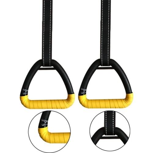 New-2Pcs Gymnastic Ring Portable Gymnastic Ring Gym Shoulder Strength Home Fitness Training Equipment