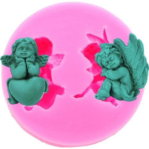 NICEYARD Angel Baby Cake Mould Fondant Biscuit Creative Silicone Mould Cute Kid Cake Mold DIY Cake Decoration