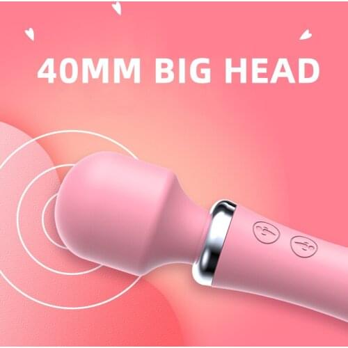 Frequency Conversion Rechargeable Vibrator Adult Product Female Sex Double Shock AV Vibrator Sex Toy Women Silicone Toy