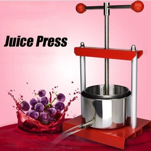 3L/6L Honey Grape Press Machine Stainless Steel Fruit Broken Home Brewing Machine Equipment Brewer Filter Press Juicer