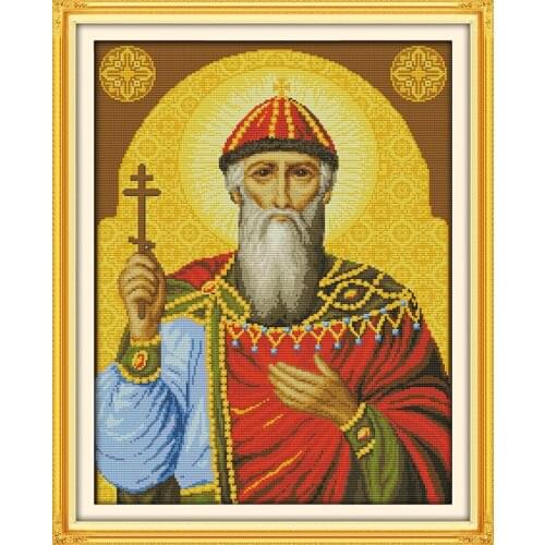 Religious figure(2) cross stitch kit people 18ct 14ct 11ct count print canvas stitches embroidery DIY handmade needlework