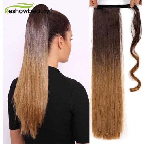 Накладные искусственные волосы Reshowbeauty China At AliExpress