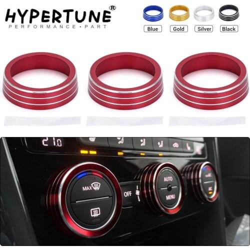 Air Conditioning Knob Decorative Cover Ring Adjust Trim Cover For VW Tiguan Atlas T-roc Ateca FR Passat B8 Variant 2017-2019