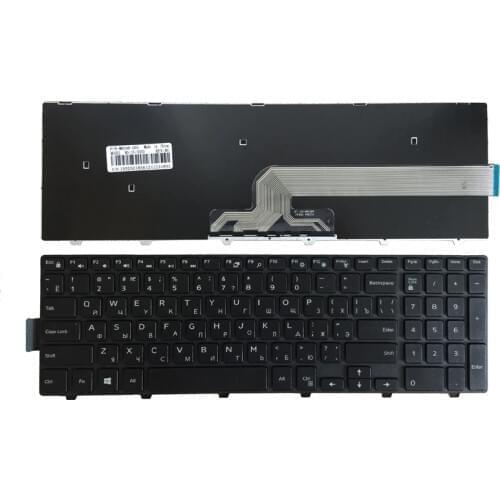 Russian Keyboard for DELL Inspiron P26E P28E 5557 P39F P40F MP-13N73SU-442 MP-13N7 CN-0JYP58 CN-0HHCC8-72438 CN-0HHCC8-75525 RU