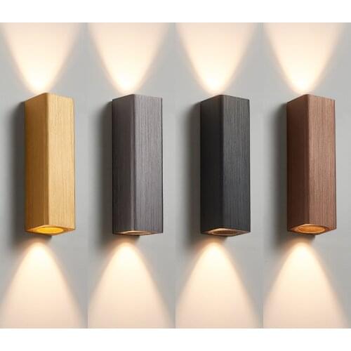 Modern Aluminum Wall Lamp Led Wall Sconce Light Fixtures Living Room Bedroom Lamp Led Mirror Lights Bathroom Lighting Home Decor