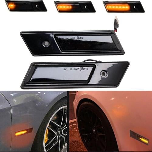 LED Dynamic Turn Signal Light Flasher Flowing Water Blinker Flashing Light Side Marker Blinker For BMW 3 5 7 Series E32 E34 E36