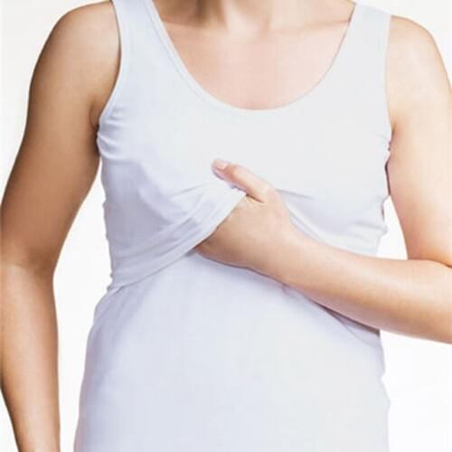 Women Pregnant Maternity Nursing Tops Mom Breastfeeding Vest Top