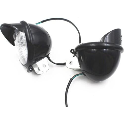 2pcs Motorcycle Universal 12V Fog Lights Headlight Lamp Spot Light Head Lamp Scooter Offroad For Honda Yamaha Suzuki Kawasaki