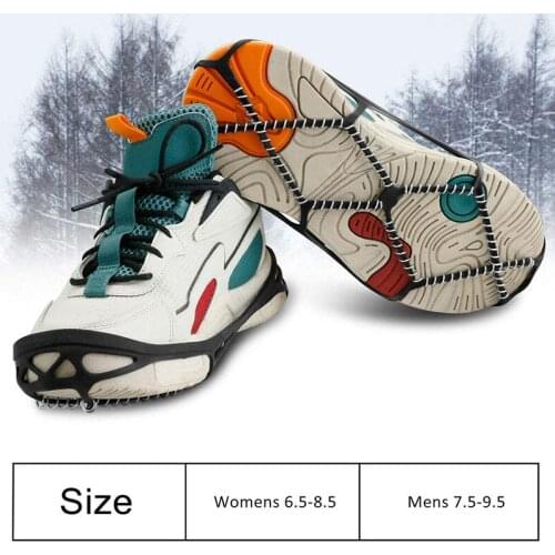 Universal Non-Slip Ice Cleats Shoes for Adult Spikeless Coil Design for Ice Fishing Walking Snow Shoveling Running SAL
