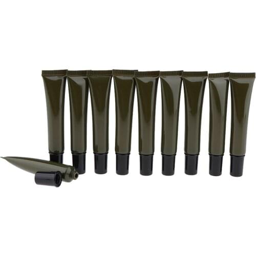 Pack of 10 20ml Empty Cosmetic Soft Tubes Eye Gel Cream Container Squeeze Bottles