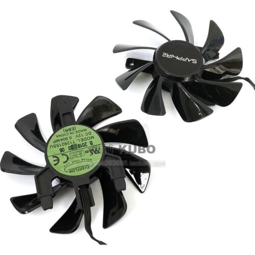 New Original for Sapphire RX470D ITX platinum OC Graphics card cooling fan T129215SU DC12V 0.50A Diameter 85MM