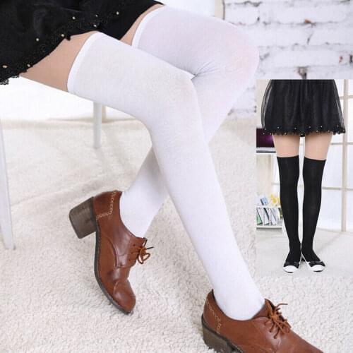 Women Over Knee Thigh High School High Stocking Cable Knit Extra Long Boot Girls Female Long Knee Stockings Hot