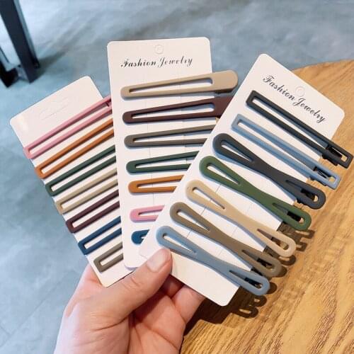 1Set Colored Simple Duckbill Clip Styling Hair Tools Women Girls Hair Clips Pin Barrettes Accessories Hairclip Hairgrip Headdres