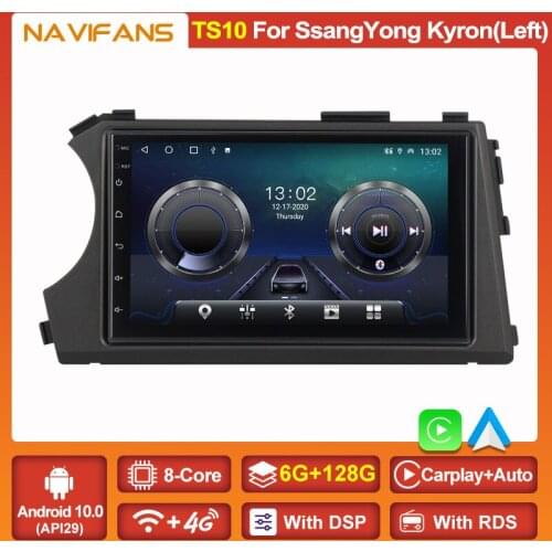 2din 7"Octa-Core Android 10 DSP GSP Wifi For Ssangyong Kyron Actyon 2005-2011 Car Radio Multimedia Video Player Stereo BT Audio