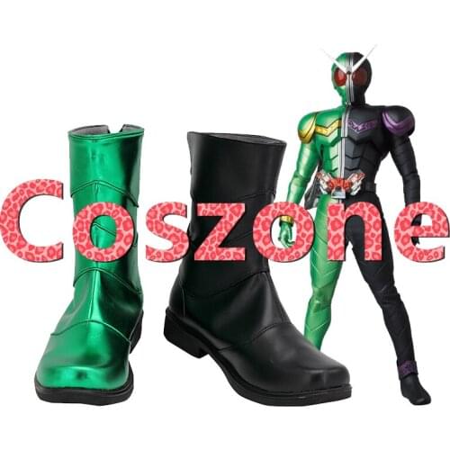 Kamen Rider Double CycloneJoker Cosplay Shoes Boots Halloween Carnival Cosplay Costume Accessories