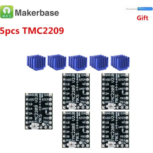 MKS TMC2209 stepper motor driver for BIGTREETECH SKR V1.3 Stepstick engine stepping driver module 3d printer stepper driver