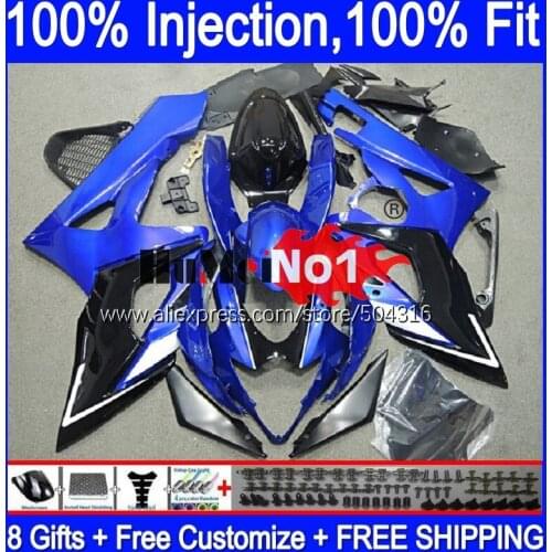 Injection For SUZUKI GSX R1000 GSXR-1000 2005 2006 Blue black 21MC.108 GSX-R1000 GSXR 1000 1000CC 05 K5 GSXR1000 05 06 Fairing