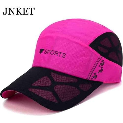 JNKET Unisex Quick Dry Baseball Cap Breathable Trucker Hats Outdoor Sports Cap Mesh Hat Gorras Baseball Casquette