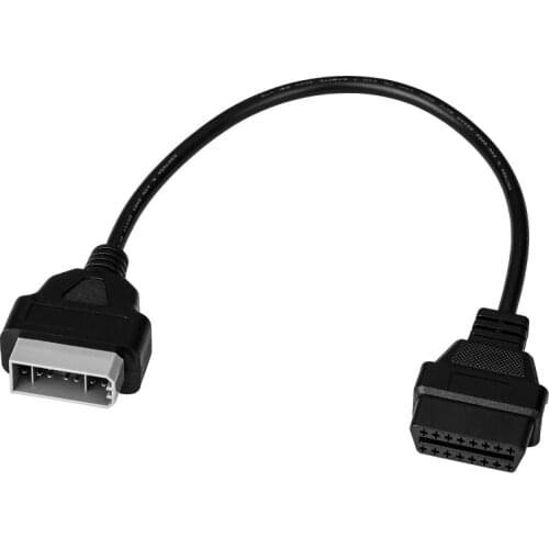 High Quality 5pcs For n issan 14 Pin to OBD 2 16 Pin OBD2 OBDII Extension Diagnostic Tool Adapter Connector Cable Free Shipping