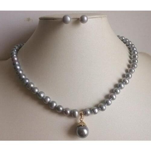 Natural Pearl Jewelry Sets Necklace Earrings Pearl Sets For Women Party Jewelry Wedding Birthday Christmss Gift