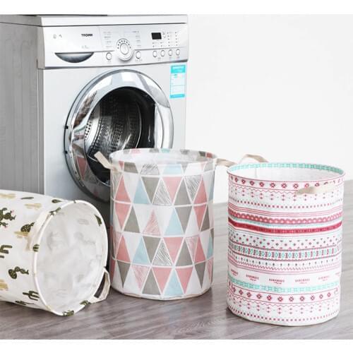 Dirty Laundry Basket Kids Toy Holder Bucket Organizer Foldable Laundry Basket Clothes Storage Bag Home Sundries Storage Barrel