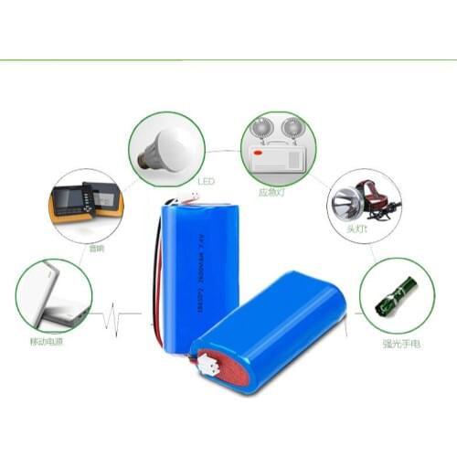 Massager lithium battery 18650 7.4V 2800mah lithium battery pack
