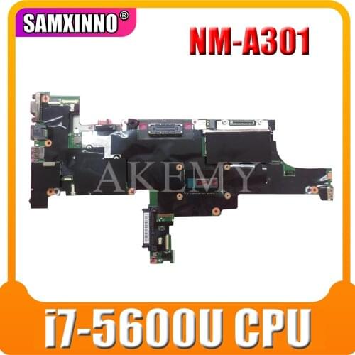 For Lenovo T450S Laptop Motherboard AIMT1 NM-A301 With i7-5600U CPU 4GB RAM