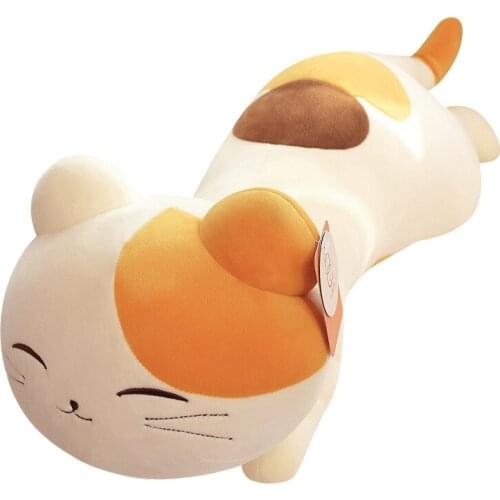 80Cm 0.9Kg Long Madara Natsume Cat Stuffed Cartoon Plush Toy Soft Doll