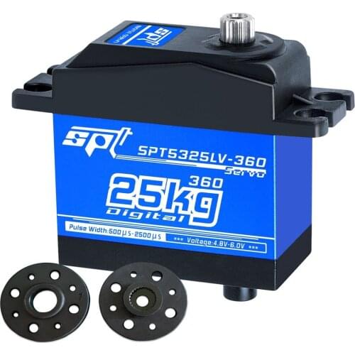 Durable SPT5325LV 25kg Large Torque/Large Angle Metal Gear Digital Servo For Robotics Airplane RC Car