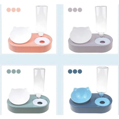 Non-Slip Cat Bowl Dog Bowl With Stand Pet Feeding Dog Water Bowl Cats Food Pet Bowls Dogs Supplies Feeder Automatic Dog Feeder