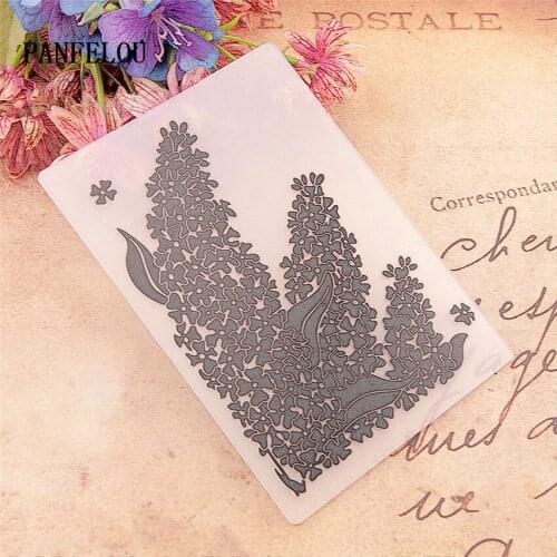 NEW 10.5*14.8 leaf clover trees Embossing folders Plastic Scrapbooking DIY Template Fondant Cake Photo Album Card Making