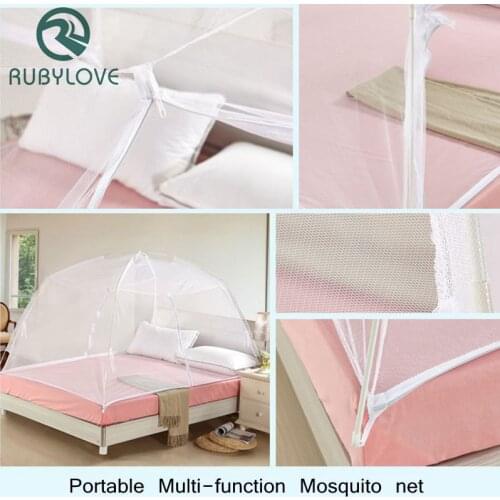 Portable Multi-function Home Travel Outdoor Mosquito Net For Bed Free Installation Bottomed Folding Bi-parting Door Netting