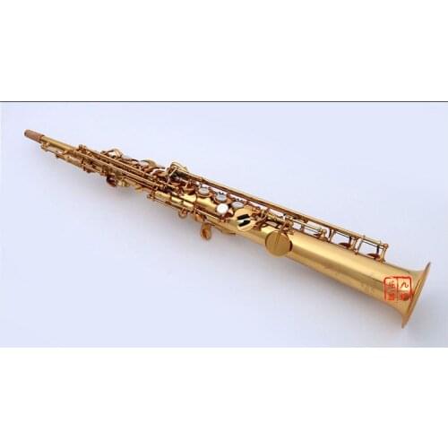 Germany Keilwerth ST110 Soprano Straight Tube Saxophone Brass Gold Lacquer B Tune Sax With Mouthpiece Professional Instrument