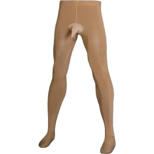 Men Sexy Lingerie Tights 200D Thick Velvet Elastic Warm Pantyhose Penis Sheath Cock Pouch Leggings Erotic Underwear