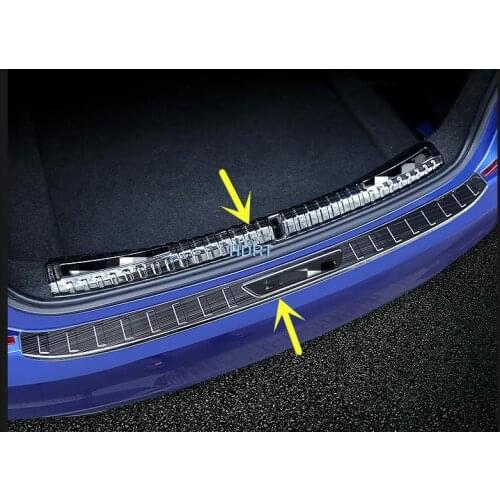 Specialized For Bmw 3 Series 2020 2021Car Trunk Protector Trunk Trim Interior Stainless steel Rear guard plate Auto Accessories