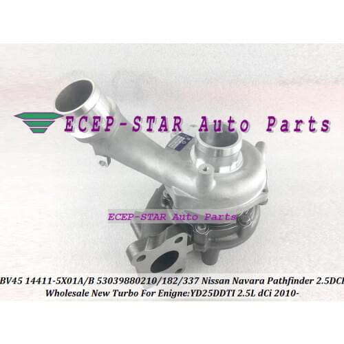 Turbo BV45 210 182 337 53039880210 53039880182 53039880337 14411-5X01A 14411-5X01B For Nissan Navara Pathfinder YD25DDTI 2.5L