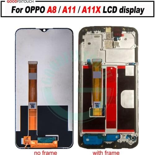 For OPPO A8 A11 A11X LCD Display + Touch Screen Digitizer Assembly Replacement Parts with frame For OPPO A11 A11X screen