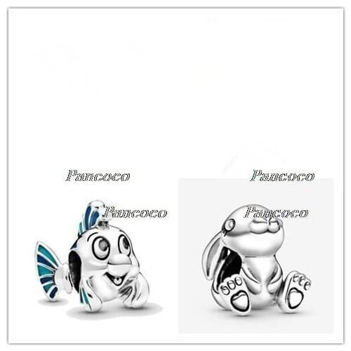 925 Sterling Silver Charm Daisy The Rabbit Charm Bead Fit Women Pandora Bracelet & Necklace Jewelry