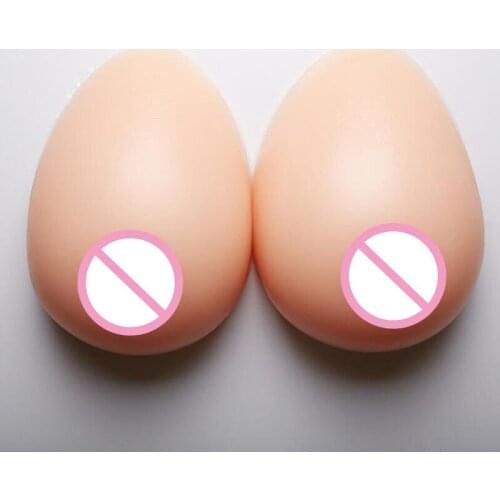 1 pair of 10XL3600g self-adhesive Water droplet silicone breast implants fake breast implants