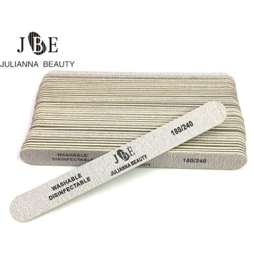 100Pcs 180/240 Professional Wood Emery Board Wood Files Manicure and natural Nail File Block Nagelvijl Nail Art Manicure Tools