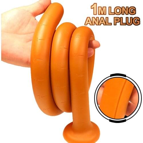 100cm Super Long Butt Plug Dildo Anal Long Adult Sex Toy For Men Prostate Massgaer Anus Vaginal Dilator Anal Plug Long Plug Butt
