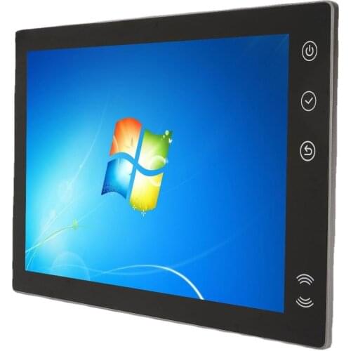 19-inch capacitive ID IC card swiping pure planar resistive touch fanless industrial control all-in-one machine