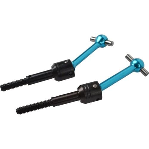 2PCS Aluminum Alloy Assembly Universal Swing Shaft for Tamiya TT02 TT01 TA04 53792 Upgrade Parts
