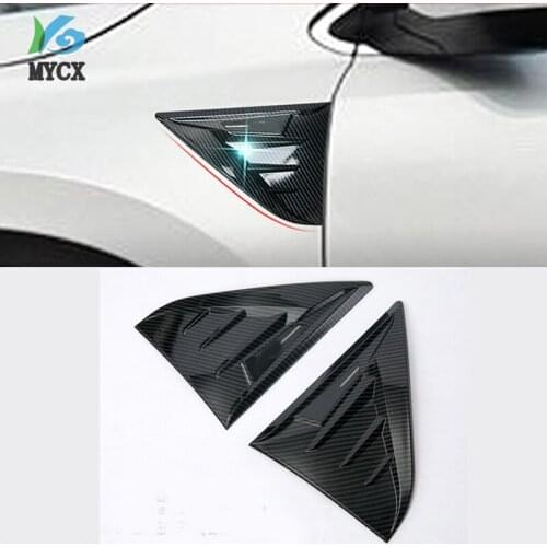 2Pcs/set ABS Carbon fiber Outer Air Vent Outlet Cover Body Trim Car Styling Accessories Fit For Honda CRV 2017 2018 2019