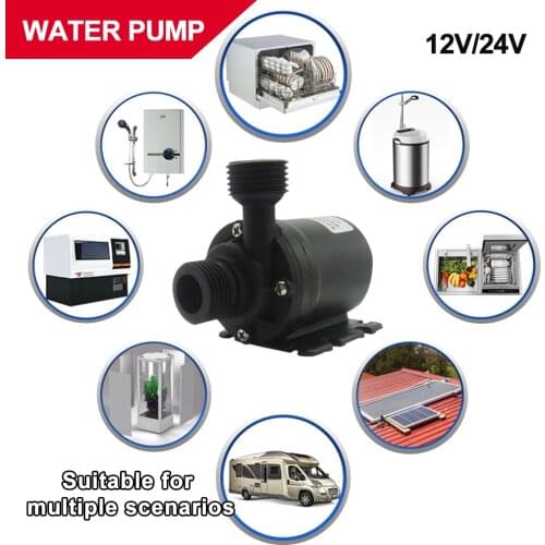 800L/H 5m DC 12V 24V Solar Brushless Motor Water Circulation Water Pump