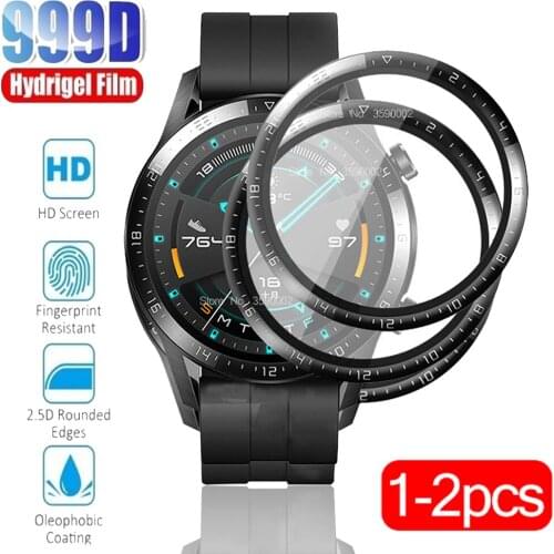 999D Soft Fibre Glass Film Cover For Huawei Watch GT 2 2E 2Pro Honor Magic 2 46mm GT2e Smartwatch Screen Protector GT2 Pro Case
