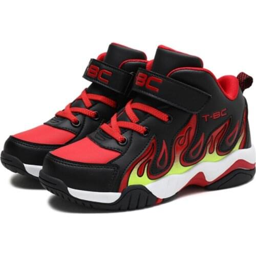 New Fall and Winter Boys Basketball Shoes High Quality Top Soft Non-Slip Kids Casual Shoes Thick Sole Sport Kids Outdoor Traine