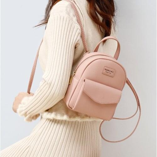 Brand Designer Fashion Women Backpack Mini Soft Touch Multi-Function Small Backpack Female Ladies Shoulder Bag Crossbody Bag