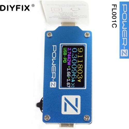 ChargerLAB Power-Z USB Type-C PD QC 2.0 3.0 Tester FL001C Voltage Current Volt Meter USB PD Power Bank Detector Converter